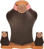 Touchstone Indian Bollywood Traditional Rhinestone Kundan Polki Faux Pearls Colorful Beads Strings Designer Jewelry Choker Necklace Set in Antique and Gold Tone for Women. - Image 3